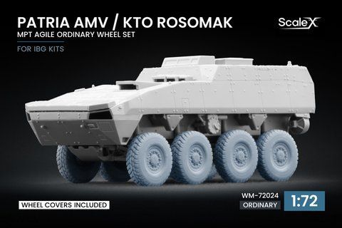 Patria AMV / KTO Rosomak набір коліс MPT Agile для IBG, 1/72 WM-72024 фото
