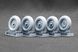 Trabi 601 S P36 Weighted Wheel Set for Revell, 1:24