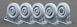 Sd.Kfz. 234 Puma V1+V1+V4+V3 (270-20) Weighted Wheel Set for Dragon, Miniart, RFM, Italeri, AK Interactive, 1:35