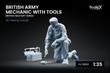 British Army Mechanic with Tools, figure, 1:35