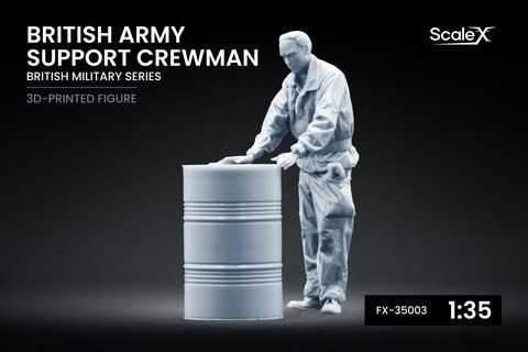 British Army Support Crewman, figure, 1:35