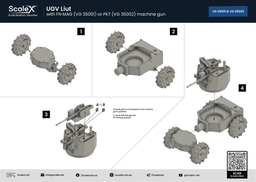 UGV LIUT Early 2025, FN MAG, 1/35