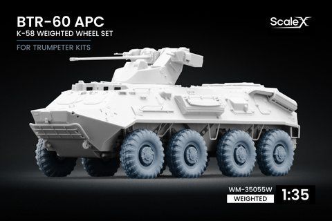 БТР-60 набір деформованих коліс К-58 для Trumpeter, 1/35 WM-35055W фото