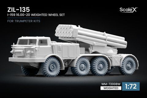 ZIL-135 I-159 Ordinary Wheel Set for Trumpeter, 1:72