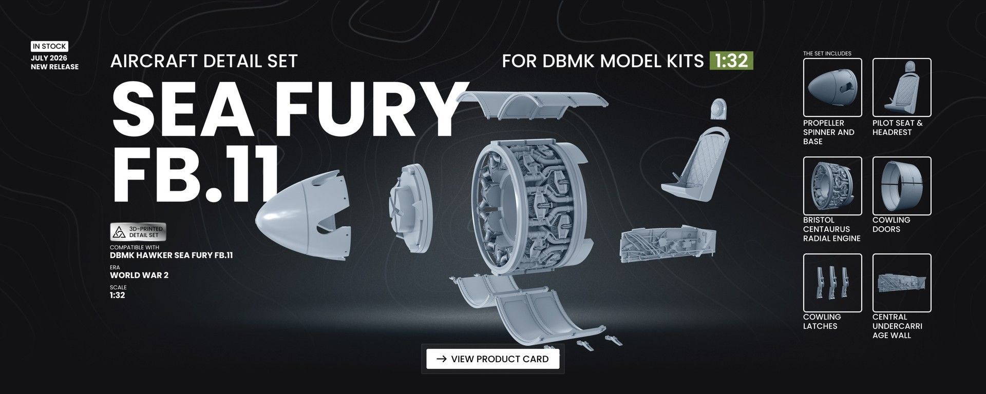 Sea Fury FB.11 Detail Set for DBMK Kits 1/32