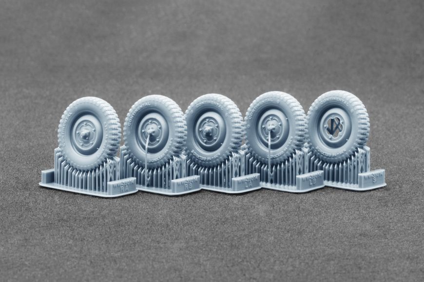Schwimmwagen Gel&auml;nde v1 (5.25-16) Ordinary Wheel Set for Italeri, Tamiya, AFV club, 1:35