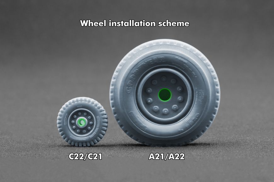M198 Howitzer G286 Ordinary and Weighted Wheel Set for Trumpeter, 1:35