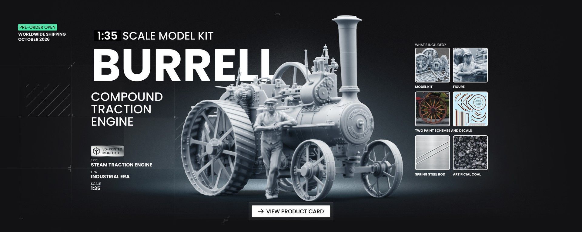 1901 Burrell Compound Traction Engine 1:35 scale