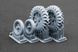 Fordson N Farm Tractor Ordinary Wheel Set (Super Rib & R-1), 1:35