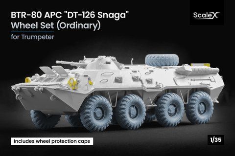 BTR-80 APC DT-126 Ordinary Wheel Set for Trumpeter, 1:35