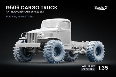 G506 Cargo Truck набір коліс Rat Rod для ICM, Miniart, 1/35 WW-35032 фото